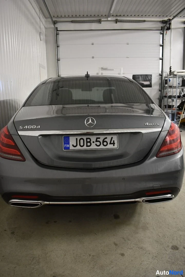Harmaa Mercedes-Benz S 2018, takaa, kuva 14