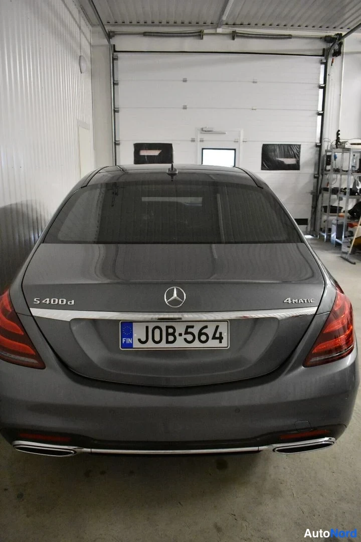 Harmaa Mercedes-Benz S 2018, takaa, kuva 13
