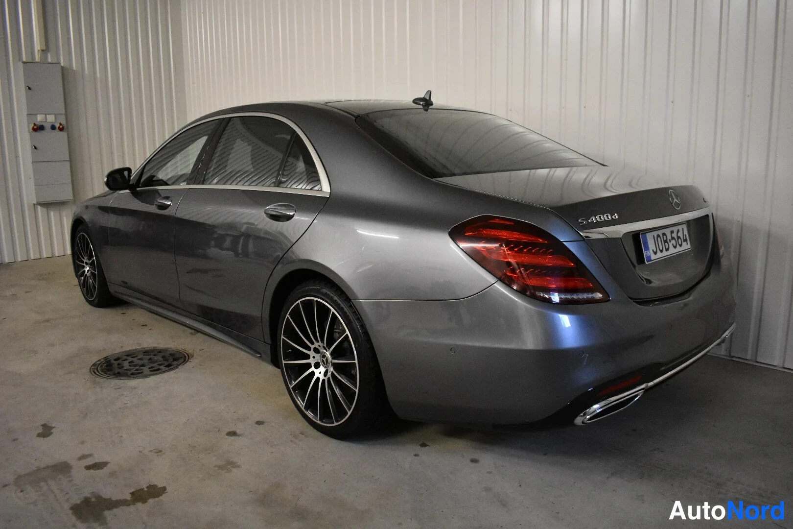 Harmaa Mercedes-Benz S 2018, takaviisto, kuva 11