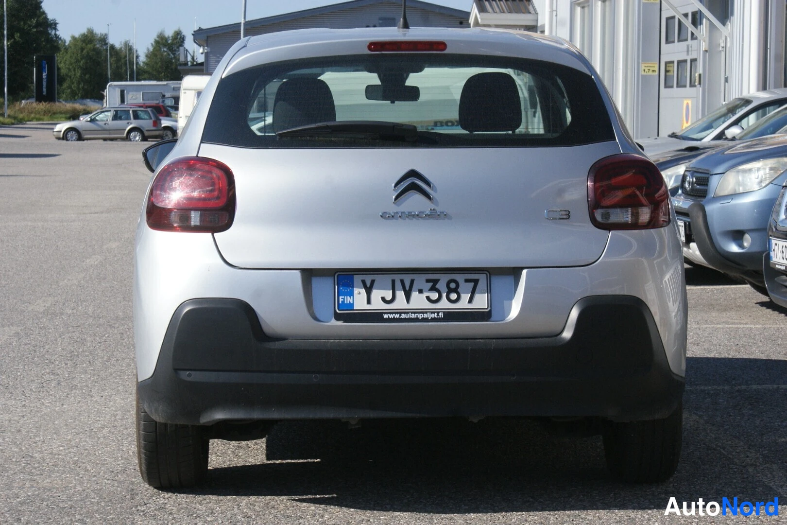 Harmaa Citroen C3 2018, takaa, kuva 6