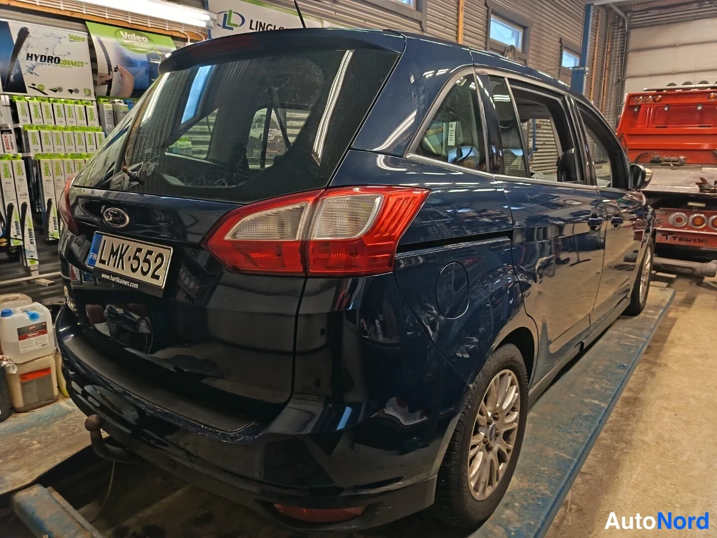 Sininen Ford C-MAX 2014, takaviisto, kuva 7