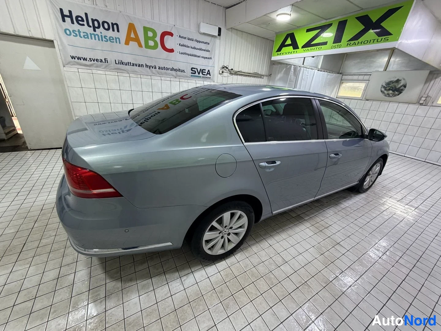 Sininen Volkswagen Passat 2013, takaviisto, kuva 8