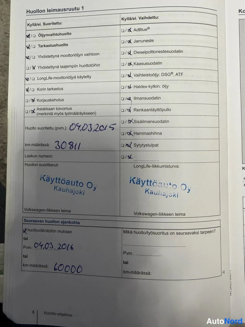Sininen Volkswagen Passat 2013, asiakirja, kuva 20
