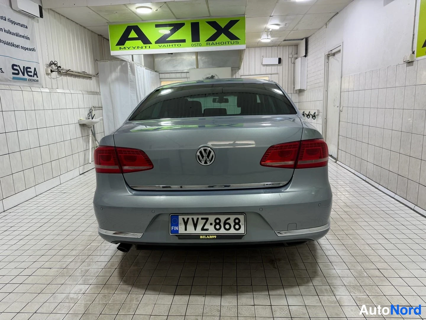Sininen Volkswagen Passat 2013, takaa, kuva 11