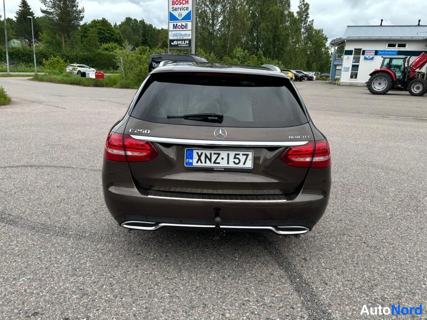 Brown Mercedes-Benz C 250 BlueTEC 4MATIC 2015, rear, photo 7