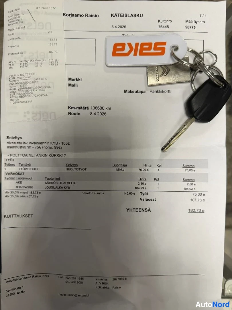 Valkoinen Citroen C3 2017, asiakirja, kuva 27