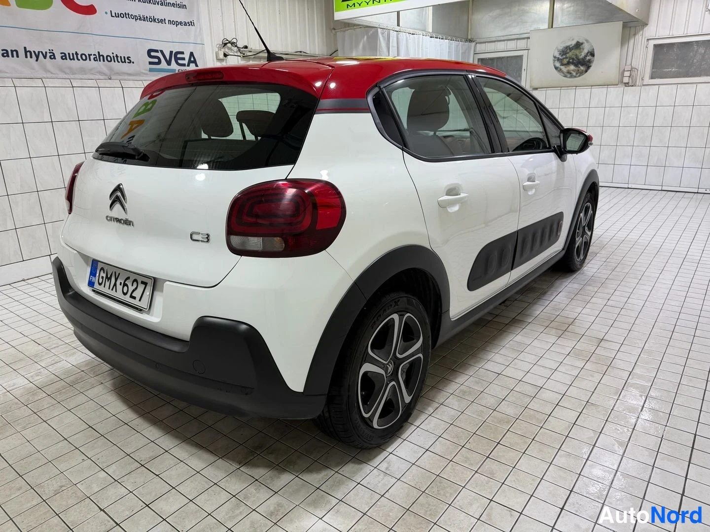 Valkoinen Citroen C3 2017, takaviisto, kuva 9
