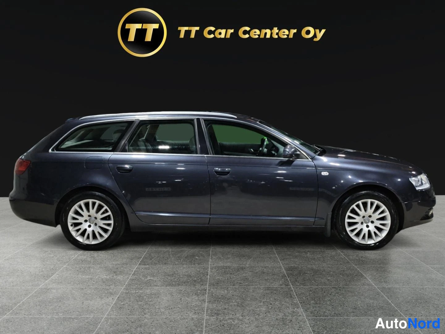 Sininen Audi A6 2008, sivulta, kuva 4