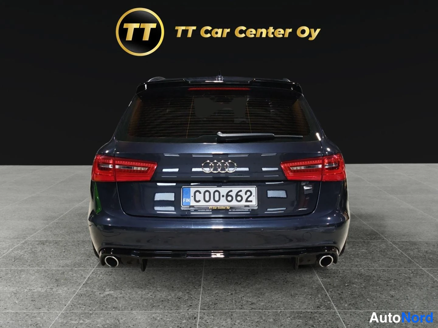 Sininen Audi A6 2012, takaa, kuva 8