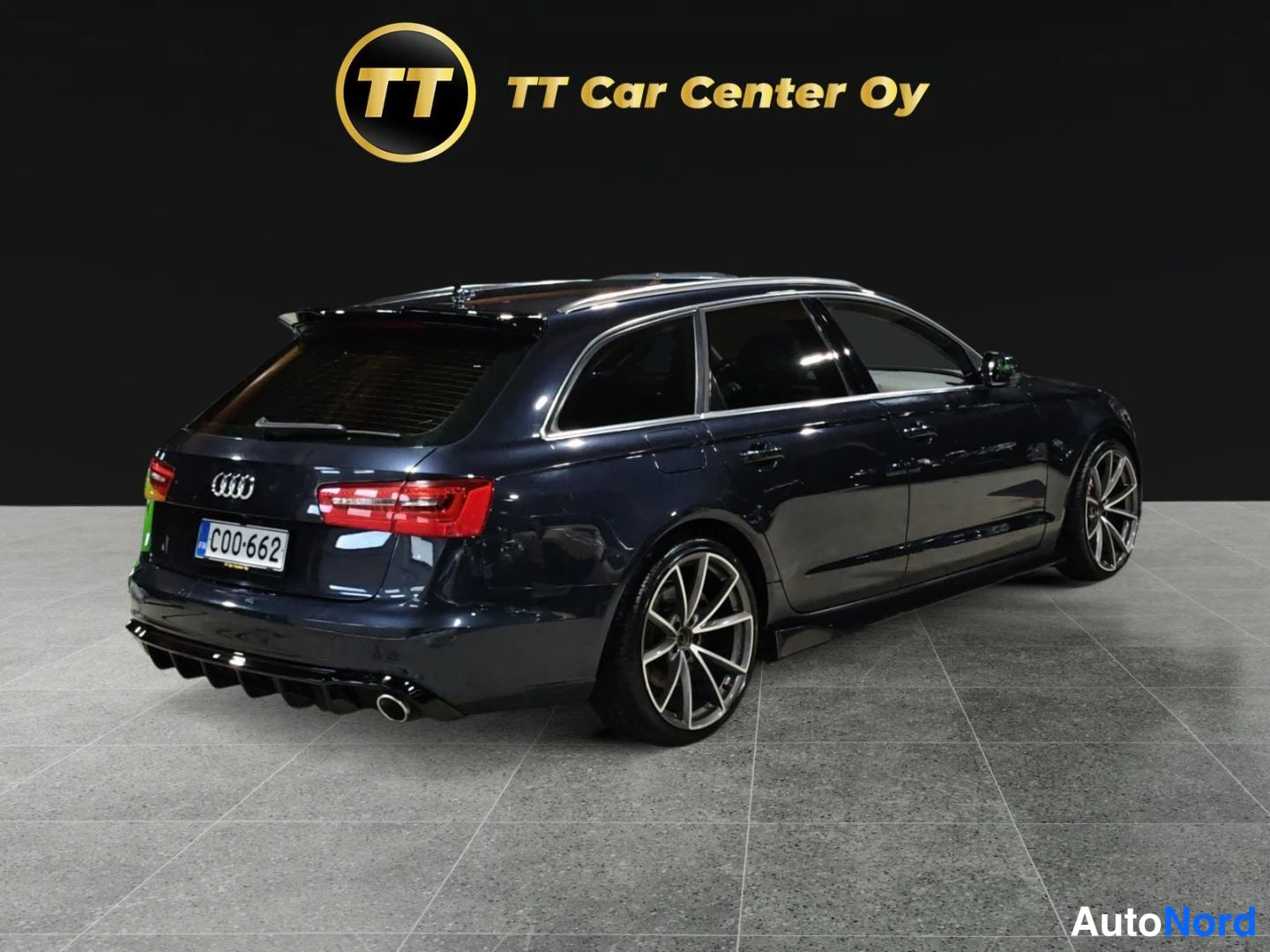 Sininen Audi A6 2012, takaviisto, kuva 6