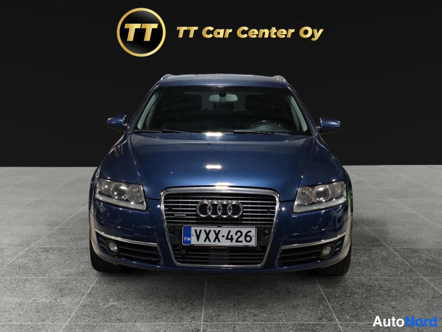 Sininen Audi A6 2007, edestä, kuva 4