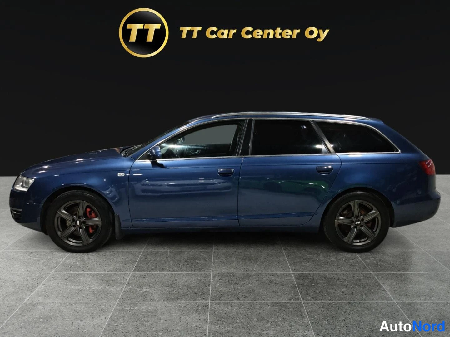 Sininen Audi A6 2007, sivulta, kuva 5