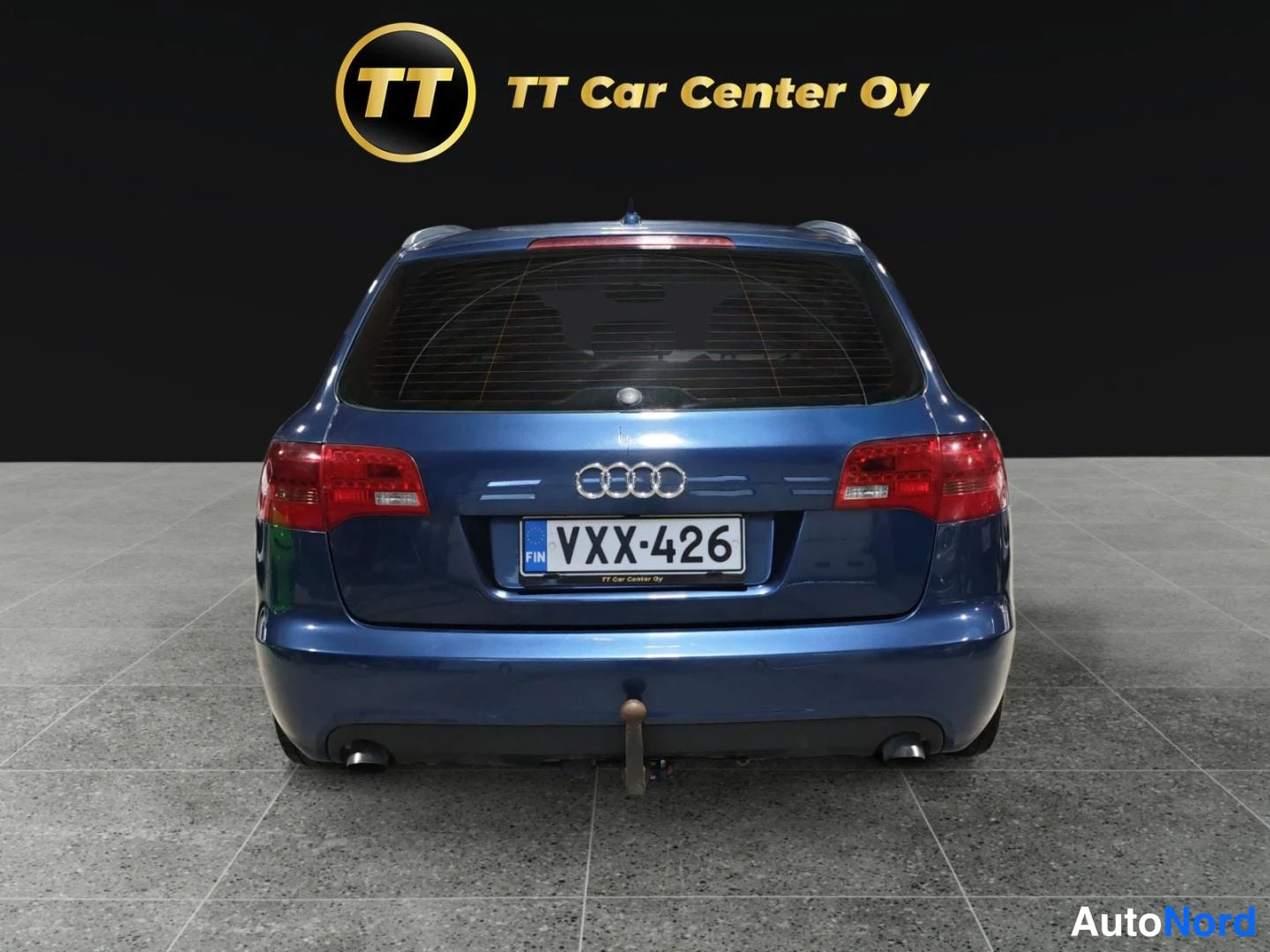 Sininen Audi A6 2007, takaa, kuva 8