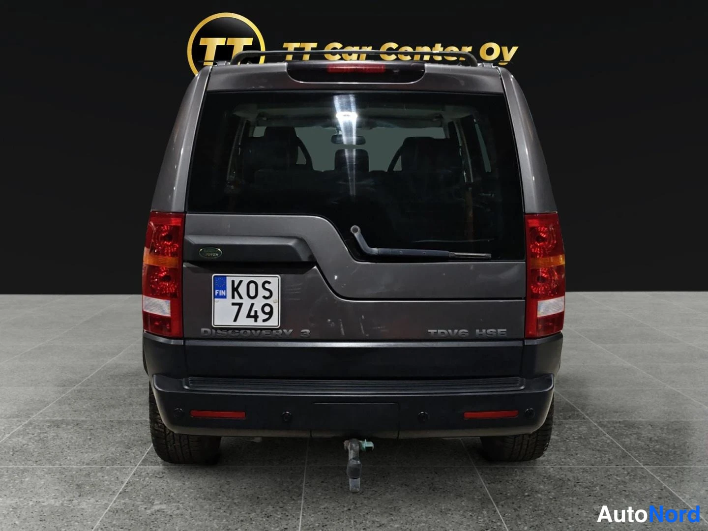 Harmaa Land Rover Discovery 2007, takaa, kuva 8
