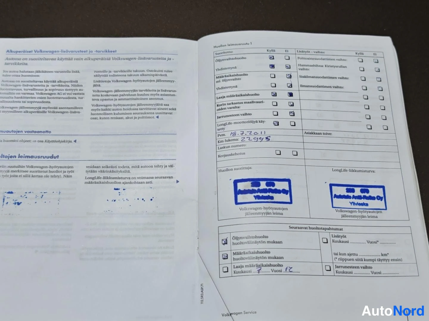 Ruskea Volkswagen Amarok 2011, asiakirja, kuva 17