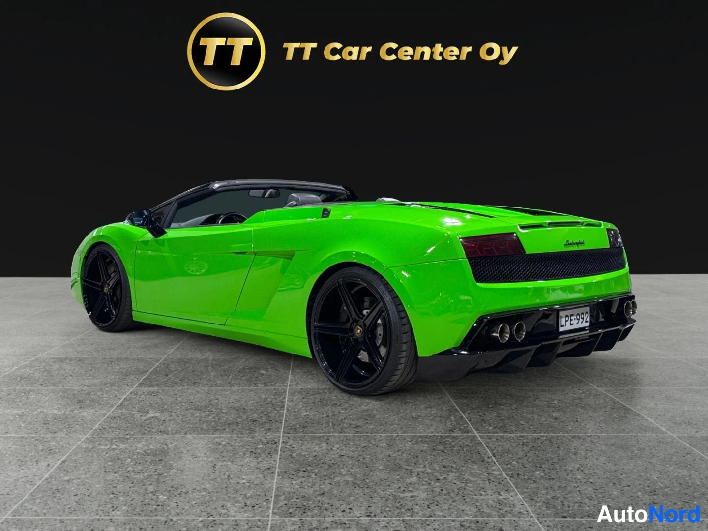 Vihreä Lamborghini Gallardo 2007, takaviisto, kuva 5