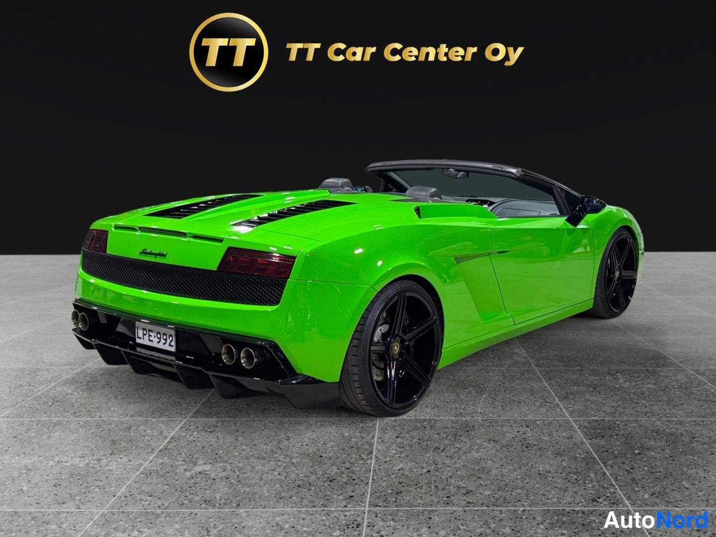 Vihreä Lamborghini Gallardo 2007, takaviisto, kuva 6
