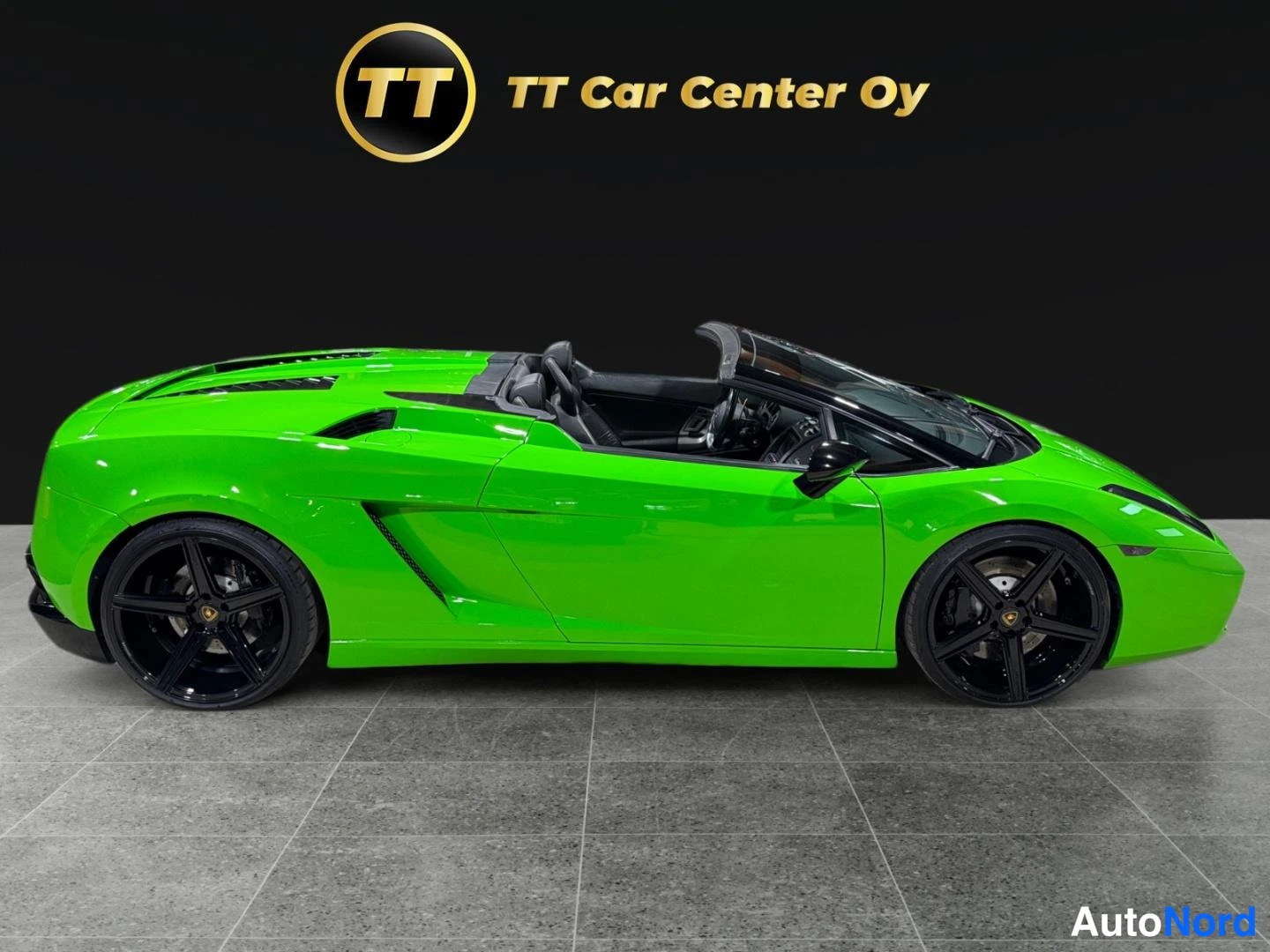 Vihreä Lamborghini Gallardo 2007, sivulta, kuva 4