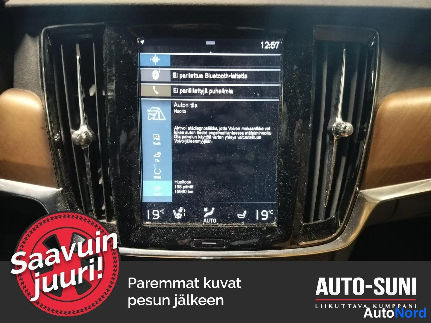 Valkoinen Volvo V90 2017, yksityiskohta, kuva 12