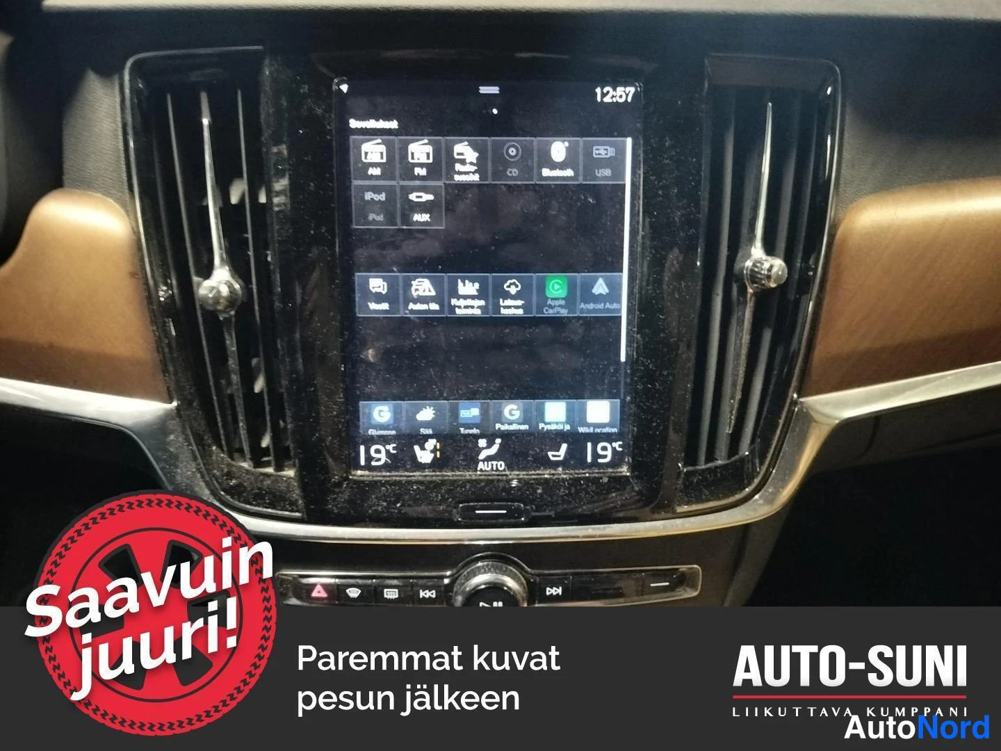 Valkoinen Volvo V90 2017, yksityiskohta, kuva 11