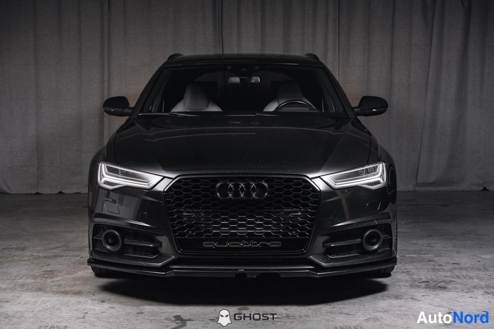 Musta Audi A6 2016, edestä, kuva 4
