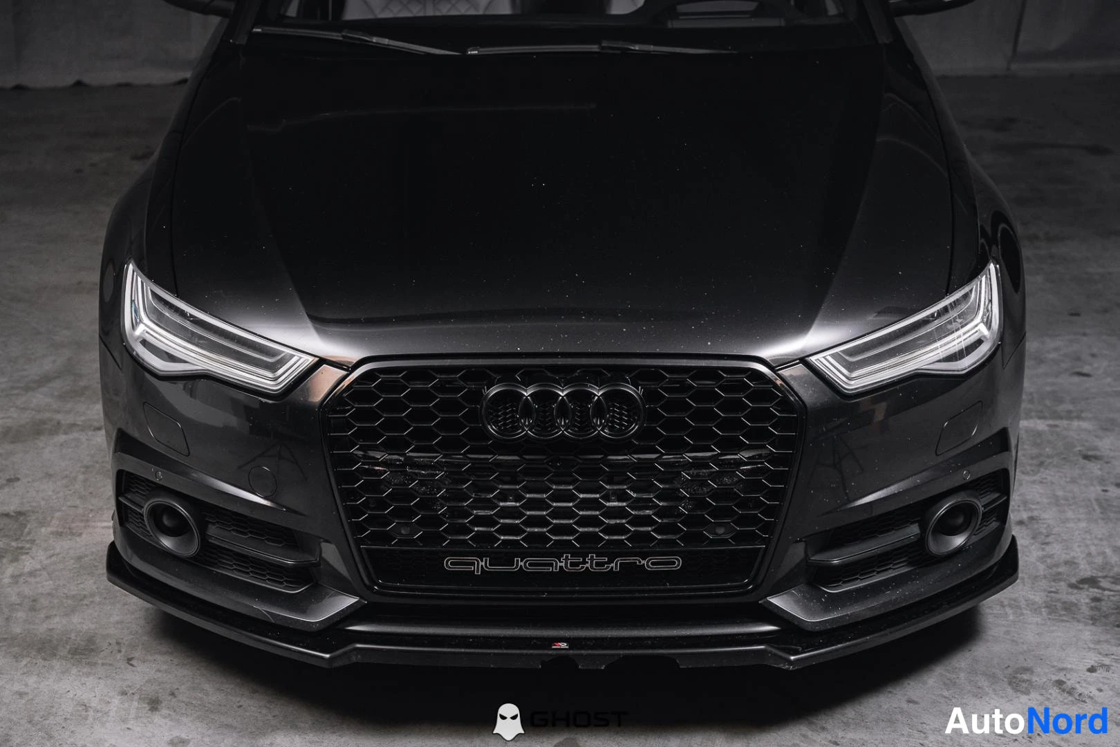 Musta Audi A6 2016, edestä, kuva 5
