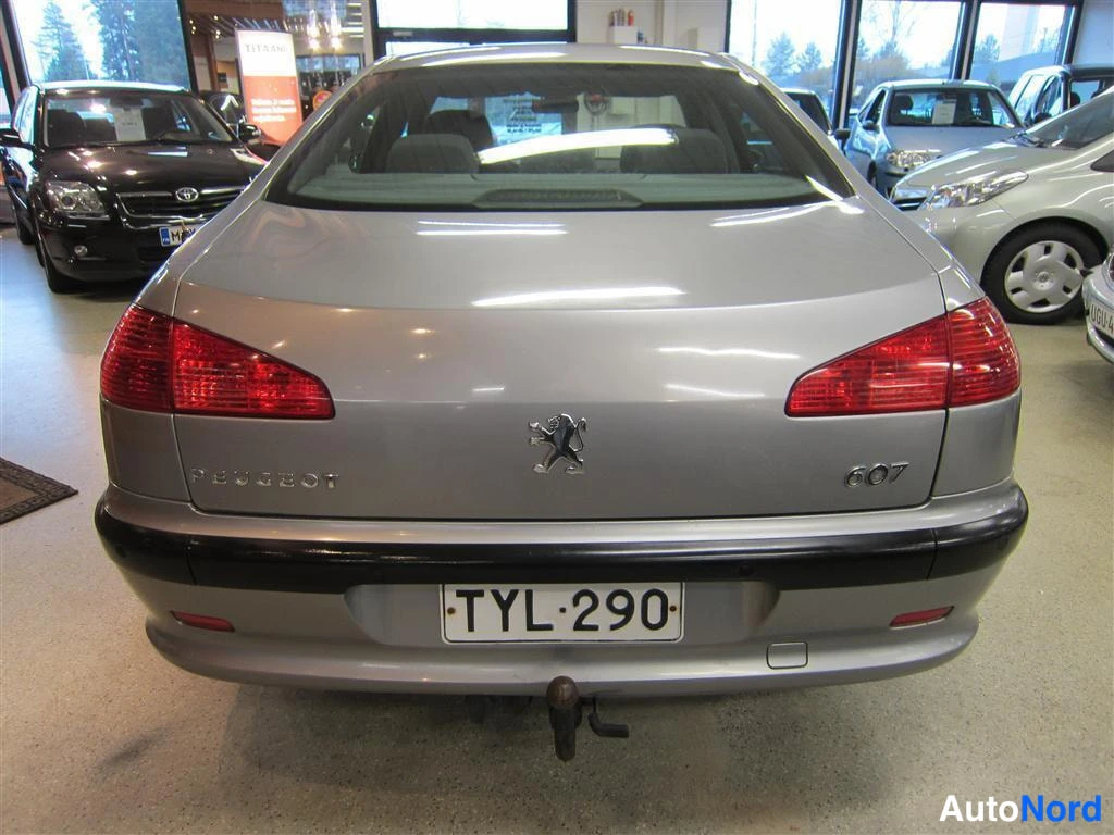 Harmaa Peugeot 607 2001, takaa, kuva 8