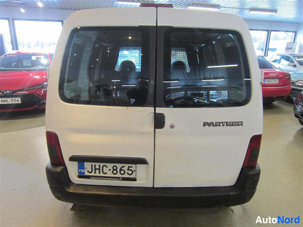 Valkoinen Peugeot Partner 2002, takaa, kuva 8