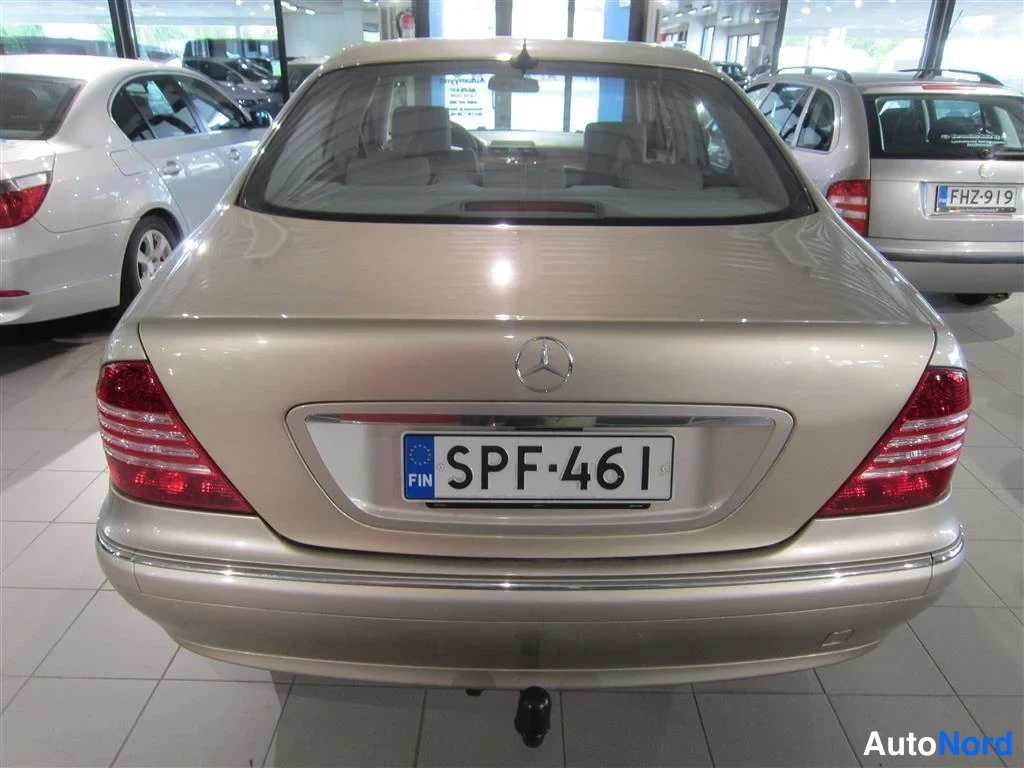 Harmaa Mercedes-benz S 2003, takaa, kuva 8