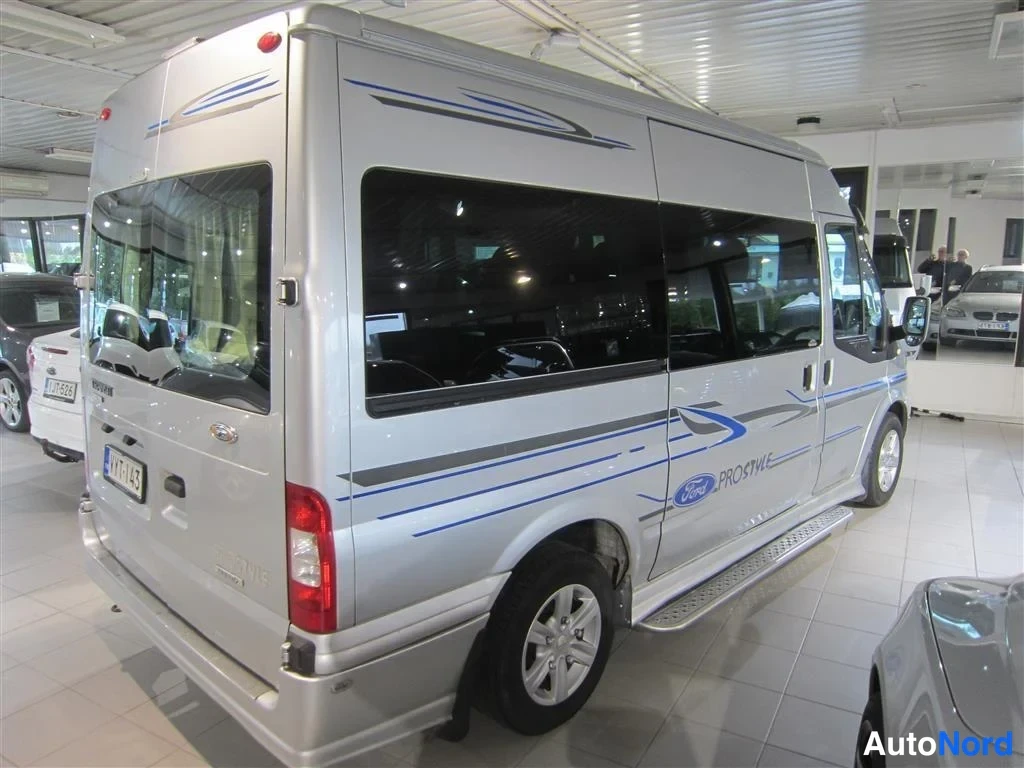 Harmaa Ford Transit 2010, takaviisto, kuva 6
