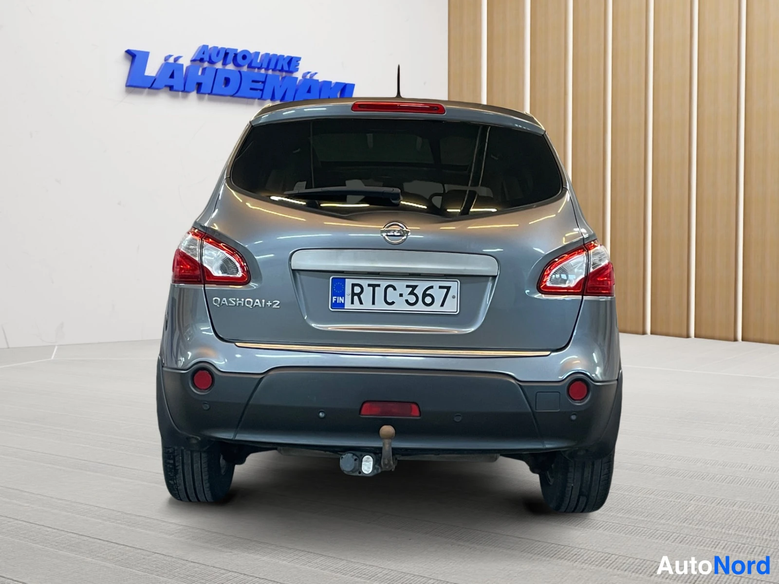 Harmaa Nissan Qashqai+2 2011, takaa, kuva 9