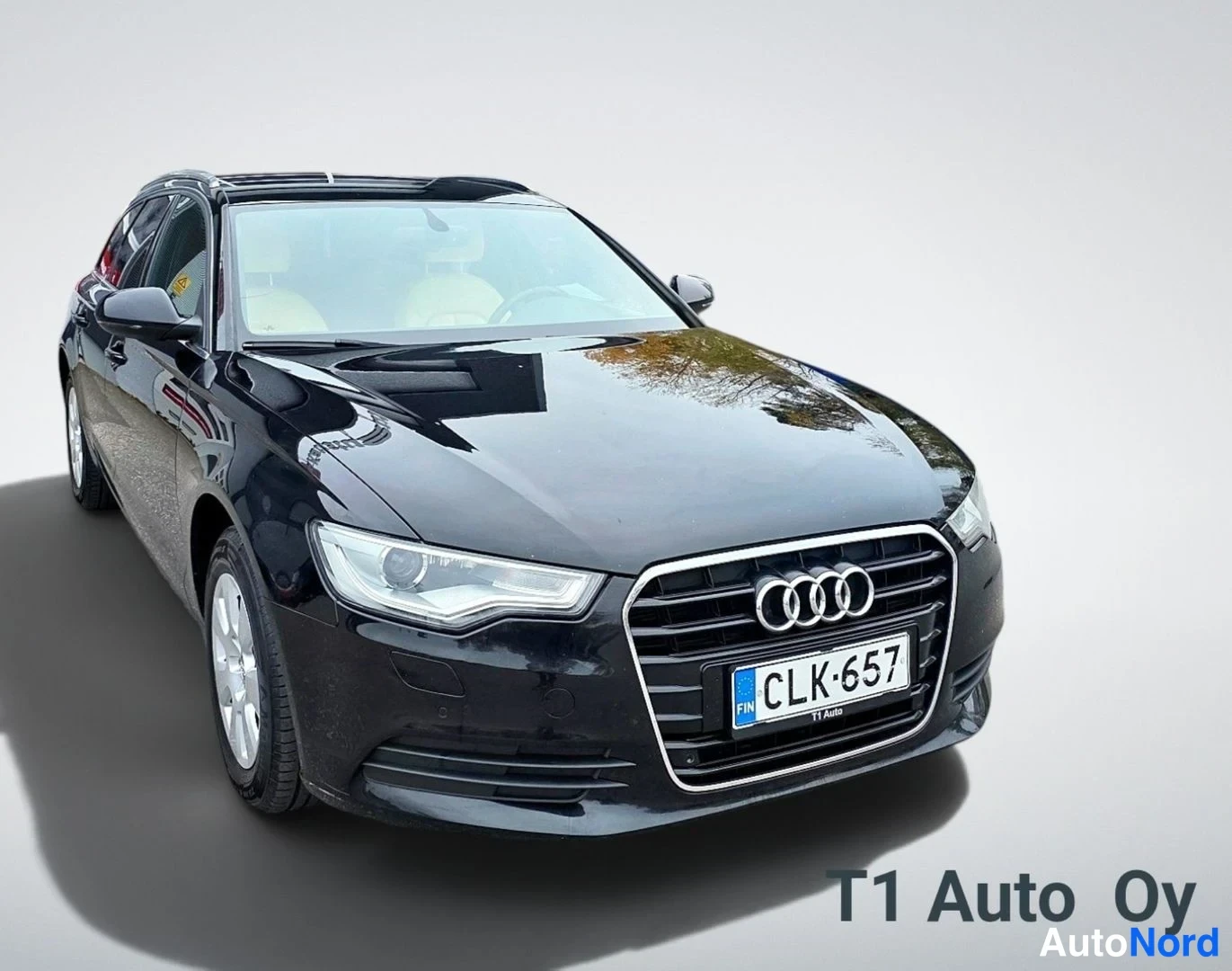 Musta Audi A6 2014, etuviisto, keula oikealle, kuva 5