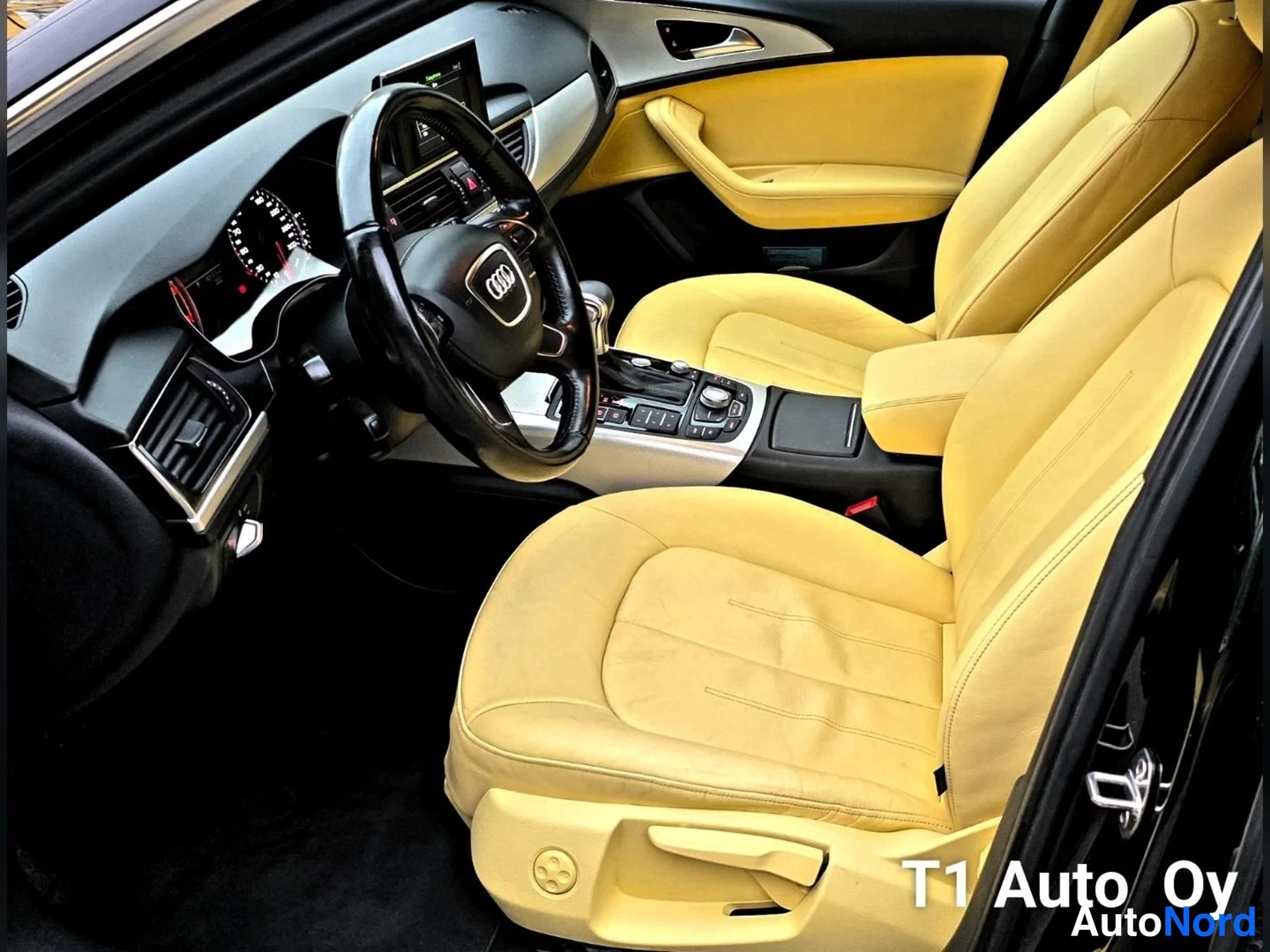 Musta Audi A6 2014, etuistuimet, kuva 19