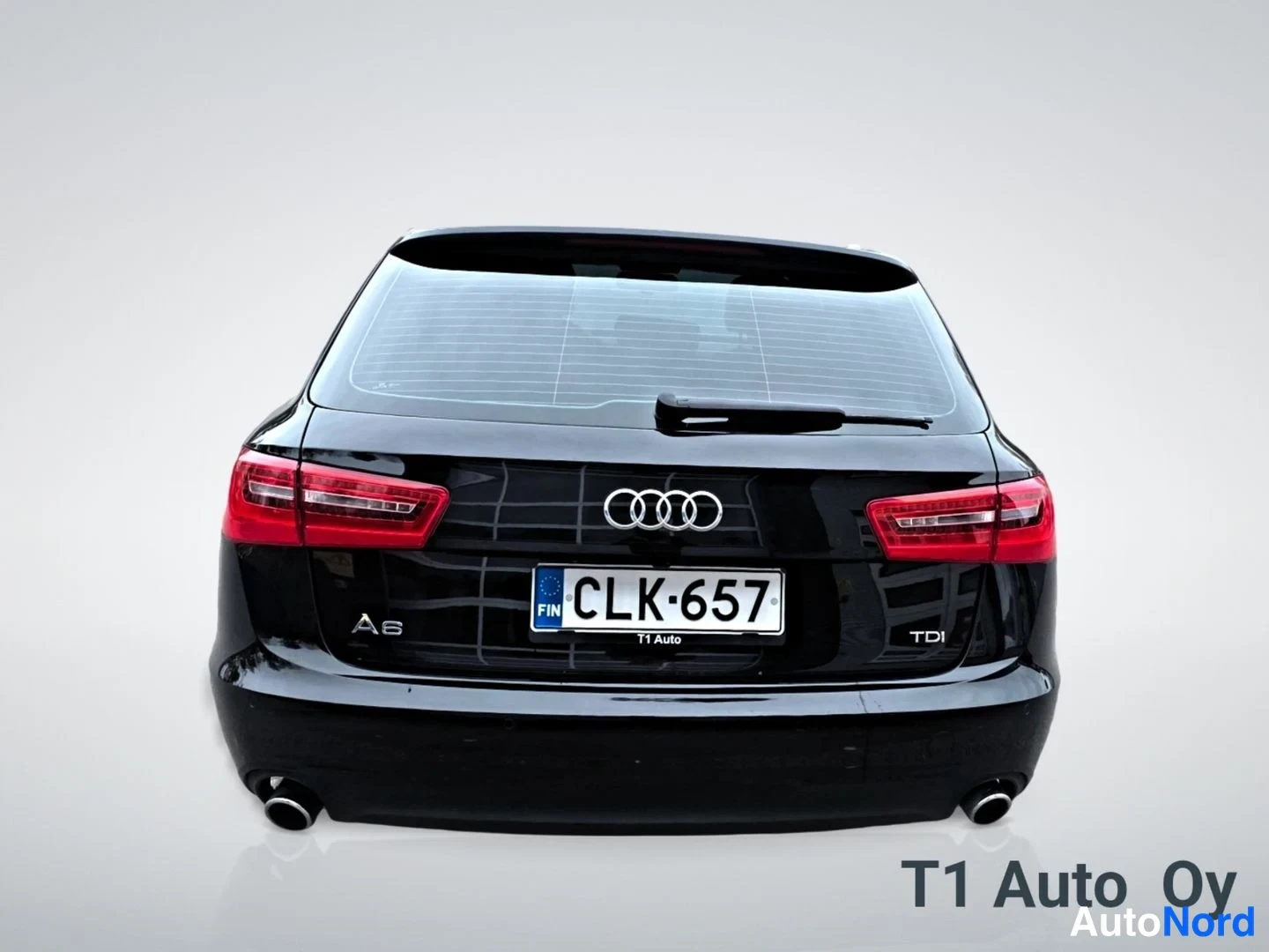 Musta Audi A6 2014, takaa, kuva 16