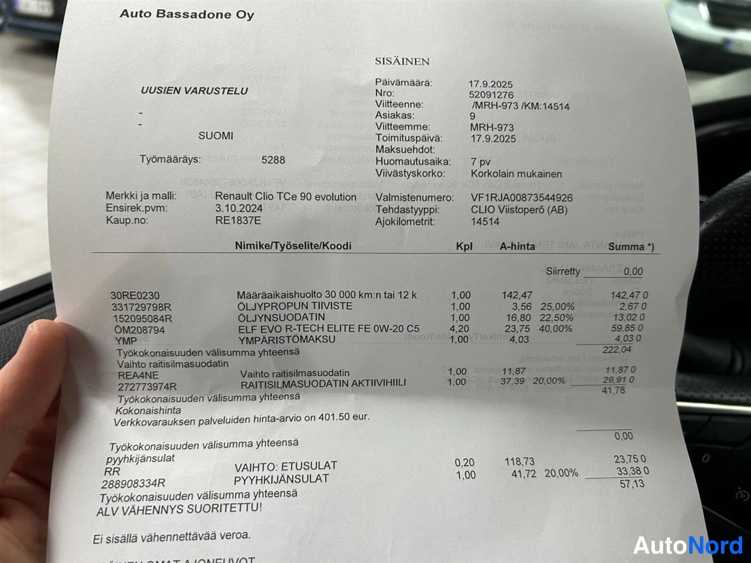 Punainen Renault Clio 2024, asiakirja, kuva 21