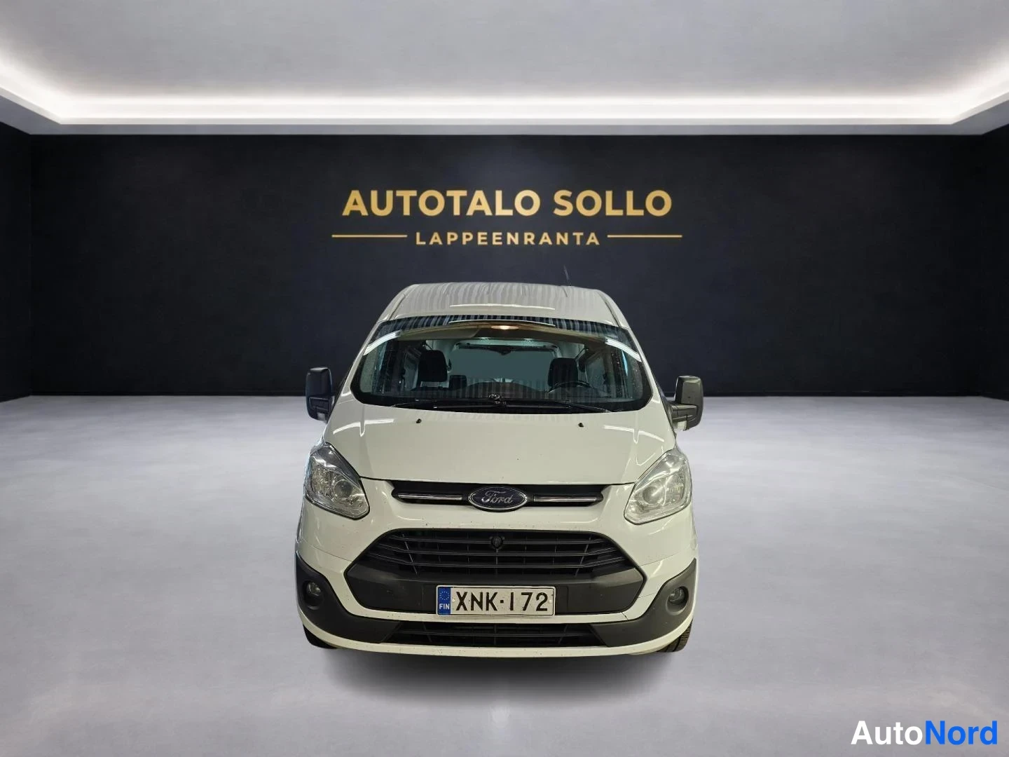 Valkoinen Ford Transit Custom 2014, edestä, kuva 3