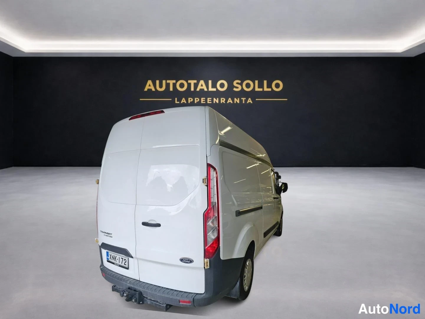 Valkoinen Ford Transit Custom 2014, takaviisto, kuva 4