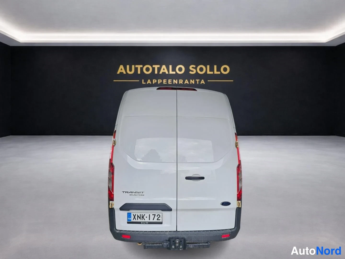 Valkoinen Ford Transit Custom 2014, takaa, kuva 6