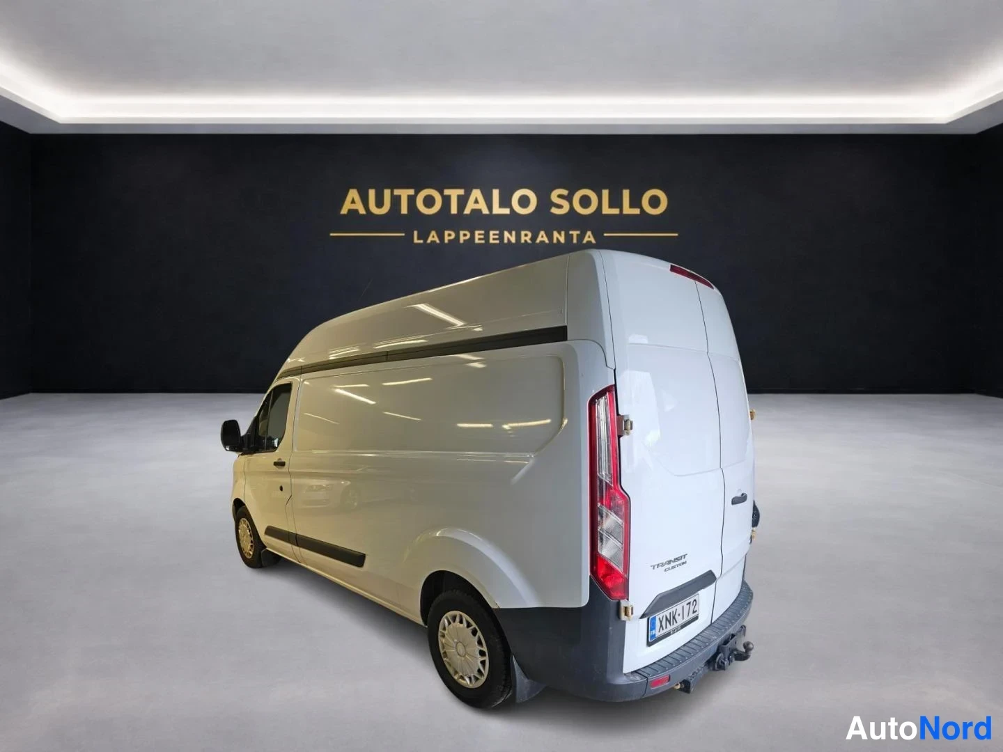 Valkoinen Ford Transit Custom 2014, takaviisto, kuva 5