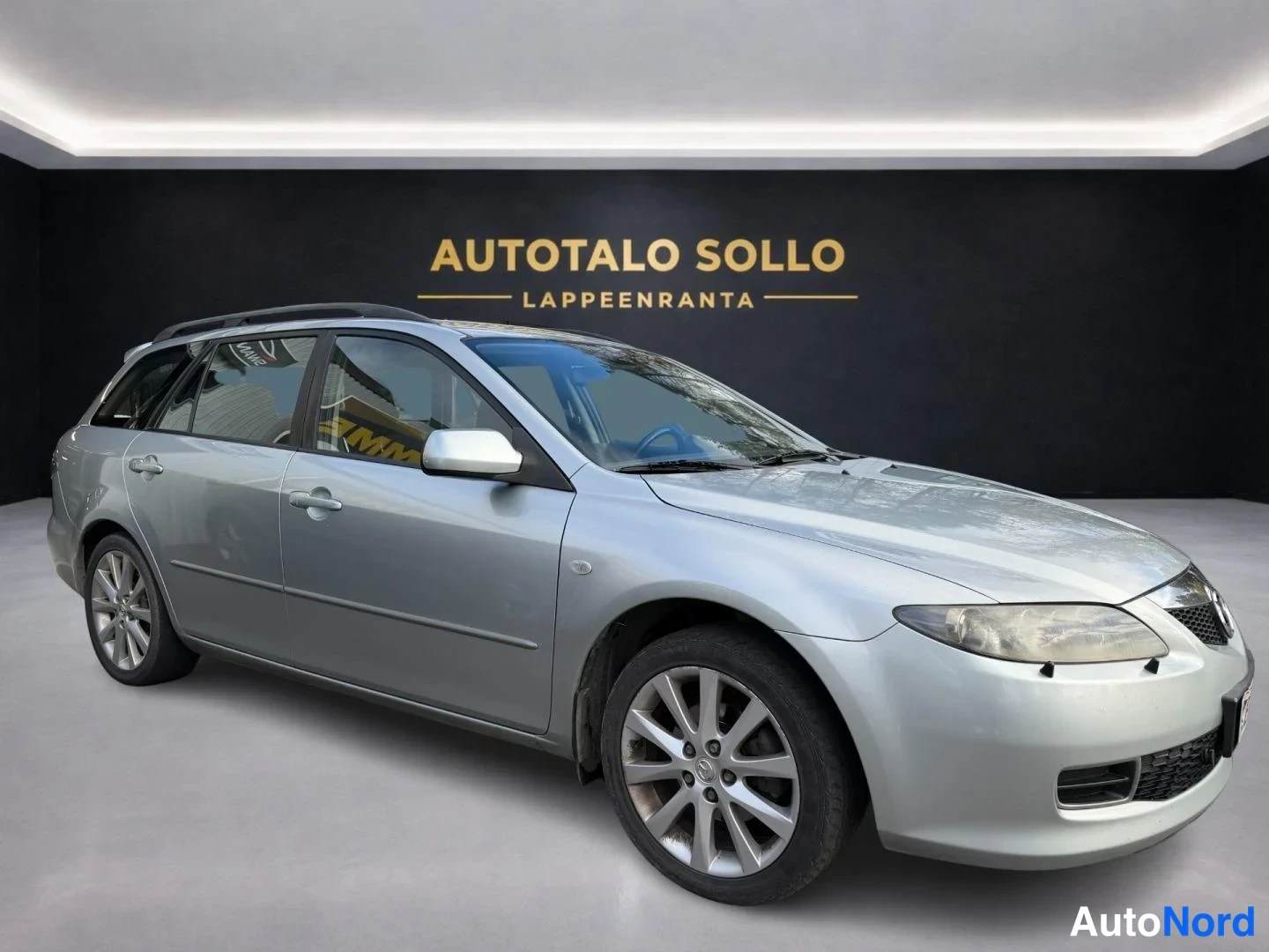 Harmaa Mazda 6 2007, etuviisto, keula oikealle, kuva 2