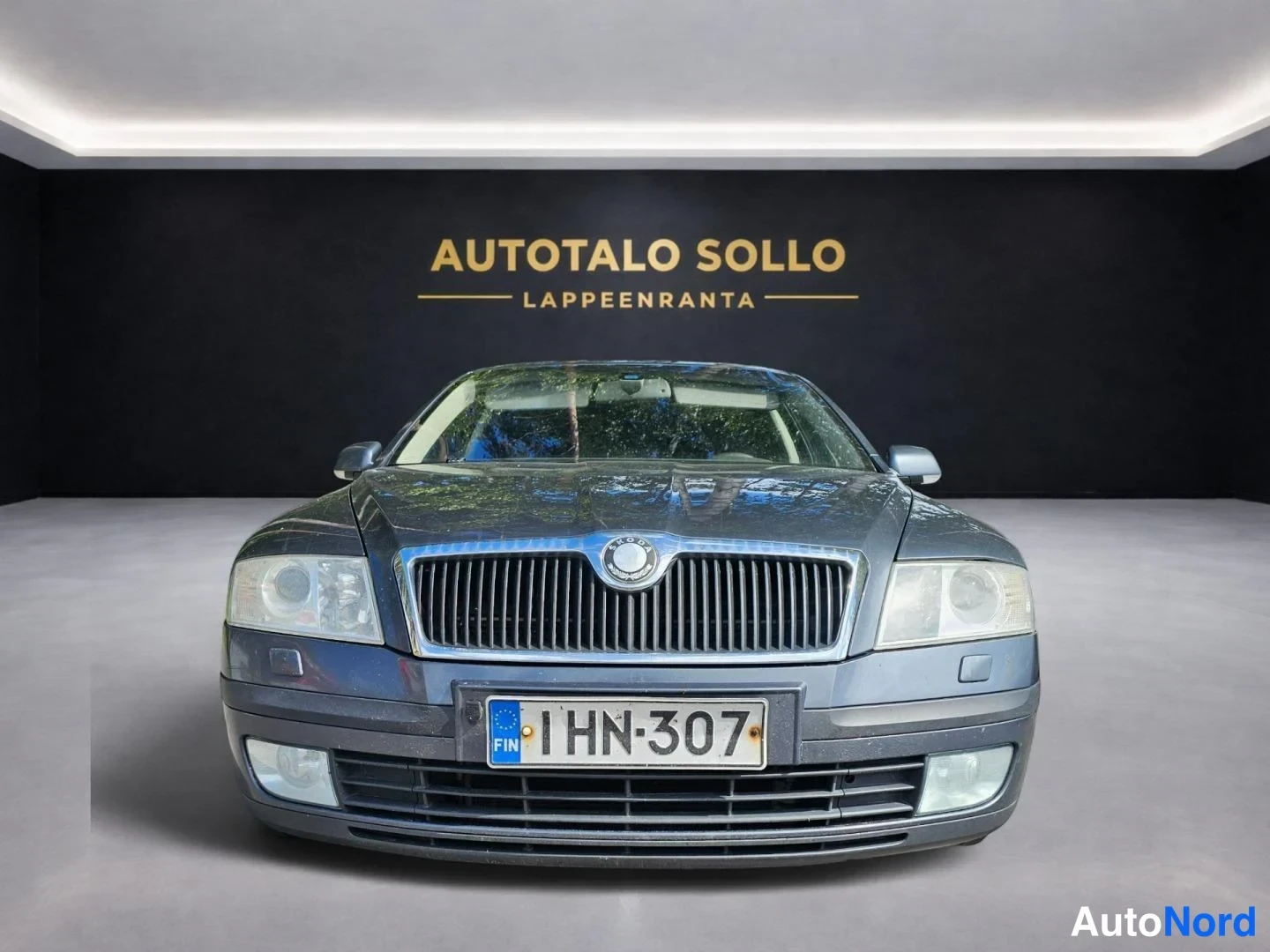 Harmaa Skoda Octavia 2008, edestä, kuva 3