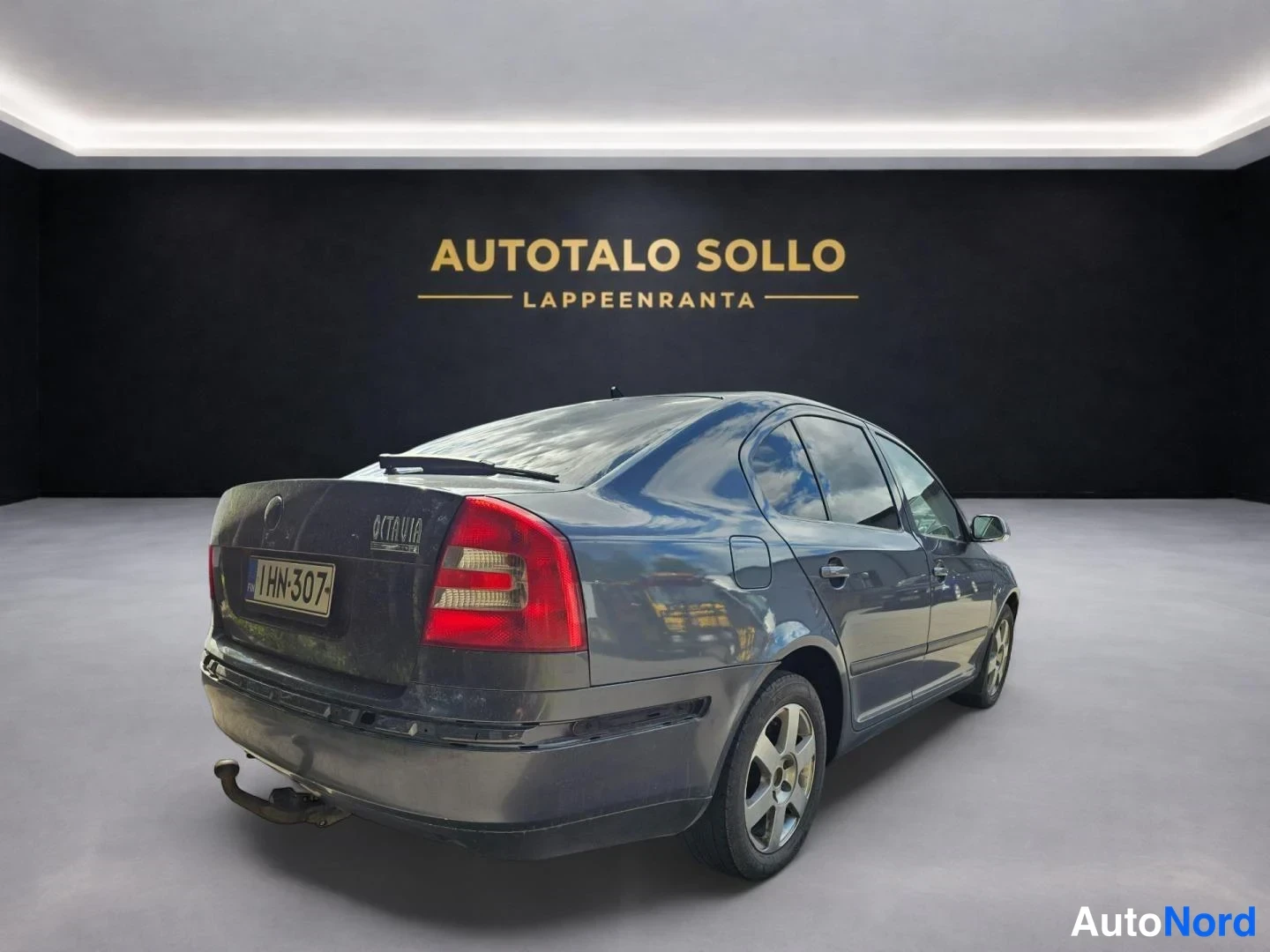 Harmaa Skoda Octavia 2008, takaviisto, kuva 4