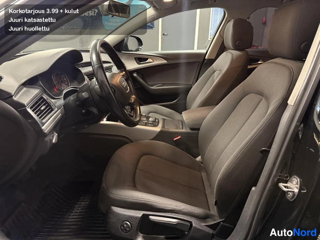 Musta Audi A6 2012, etuistuimet, kuva 12