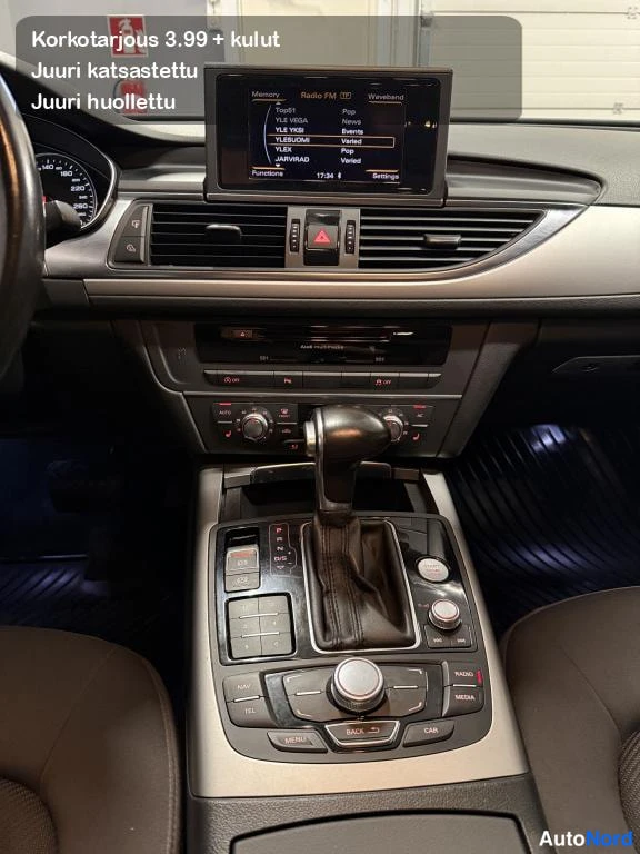 Musta Audi A6 2012, ohjaamo, kuva 11