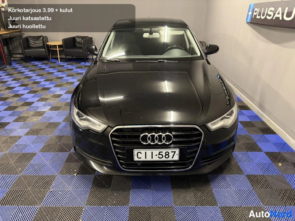 Musta Audi A6 2012, edestä, kuva 6