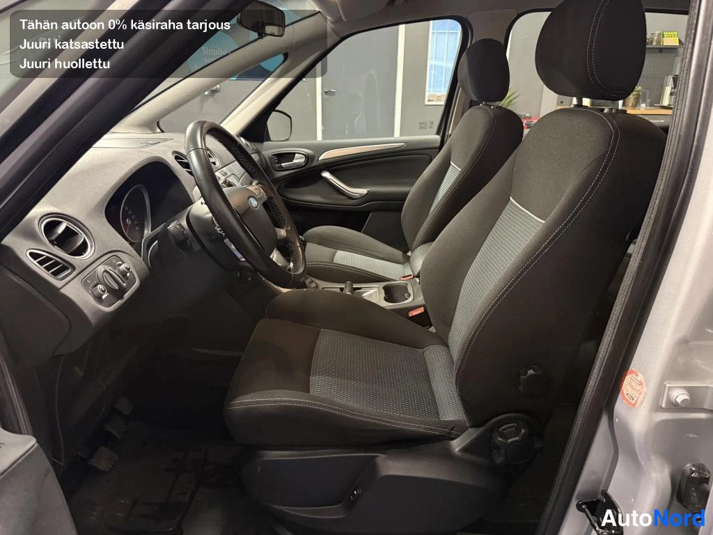 Harmaa Ford S-MAX 2010, etuistuimet, kuva 8
