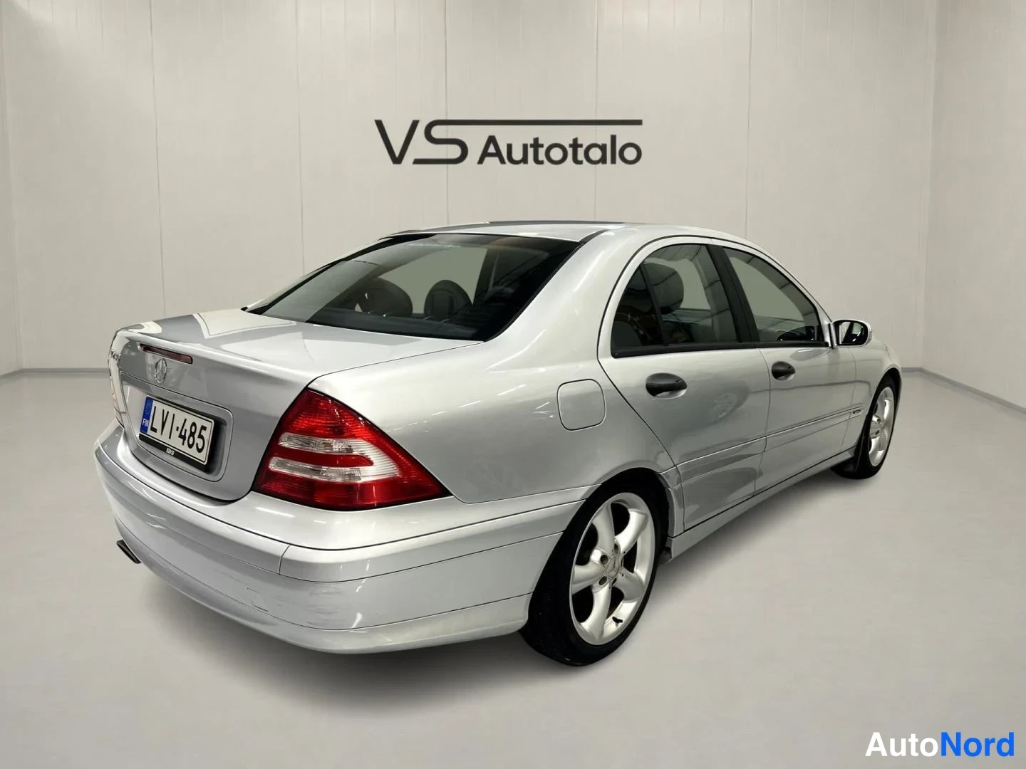 Harmaa Mercedes-Benz C 230 2007, takaviisto, kuva 4