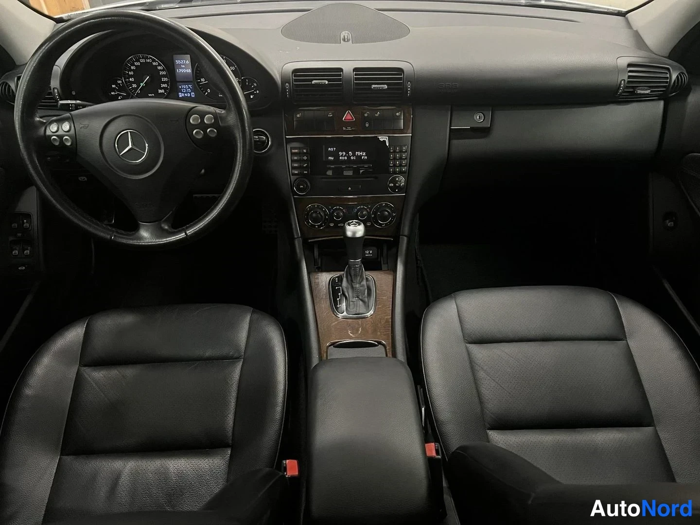 Harmaa Mercedes-Benz C 230 2007, ohjaamo, kuva 9