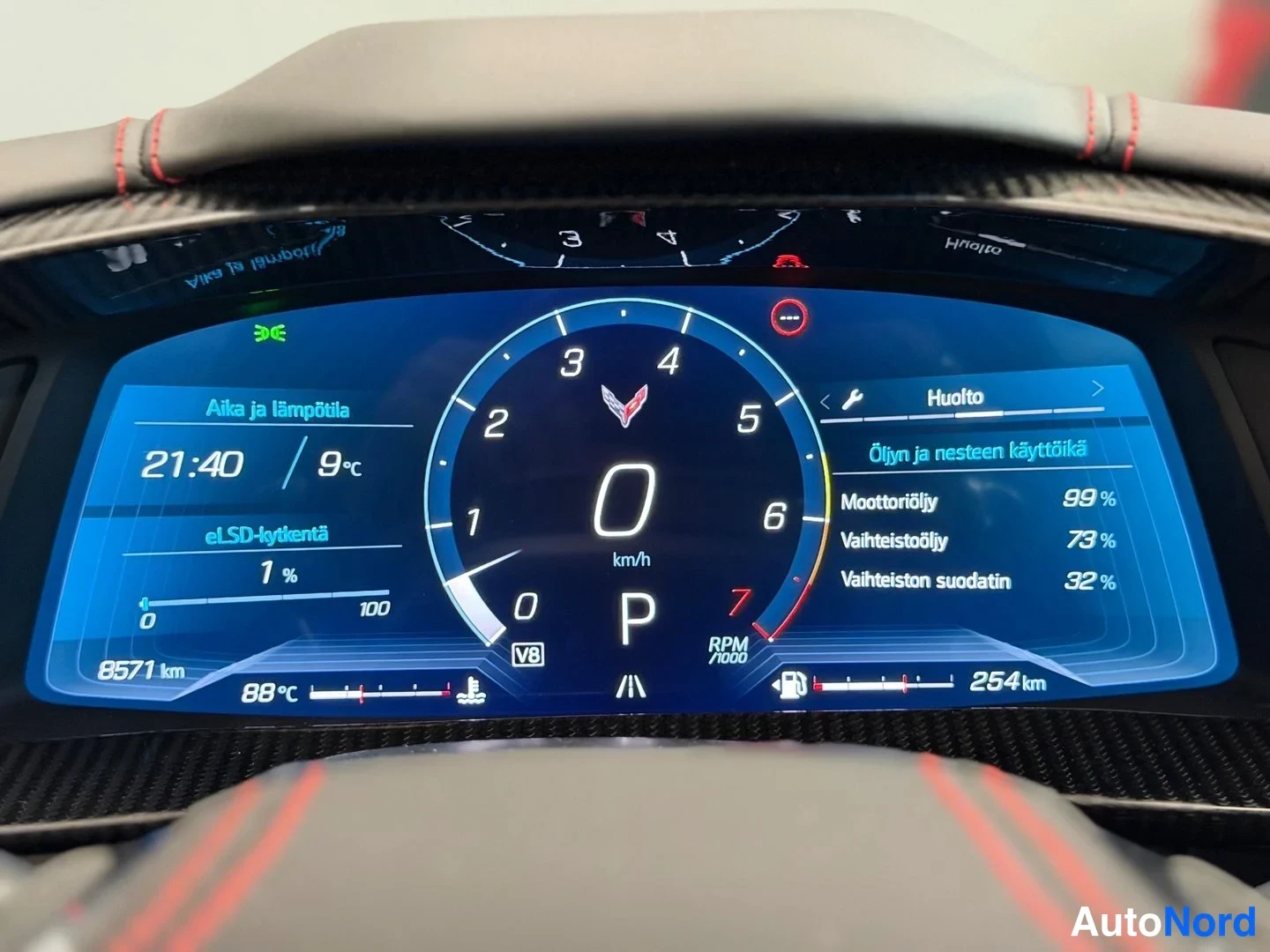 Punainen Chevrolet Corvette 2023, yksityiskohta, kuva 22