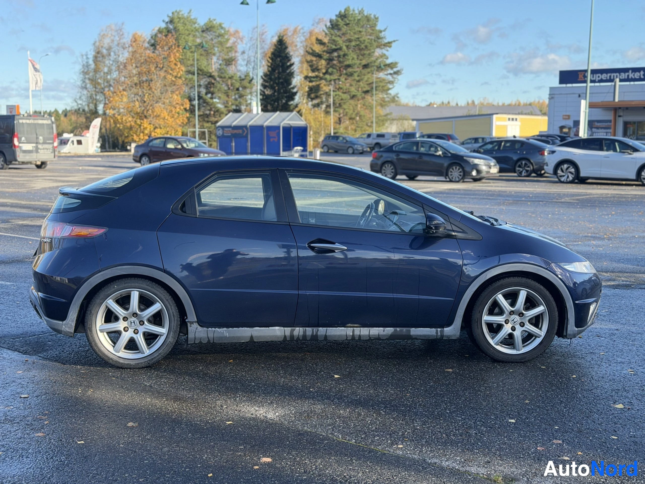Sininen Honda Civic 2006, takaviisto, kuva 8